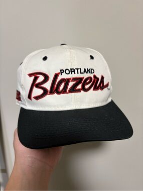 Vintage Portland Trail Blazers Script Snapback Hat Sports Specialties NBA